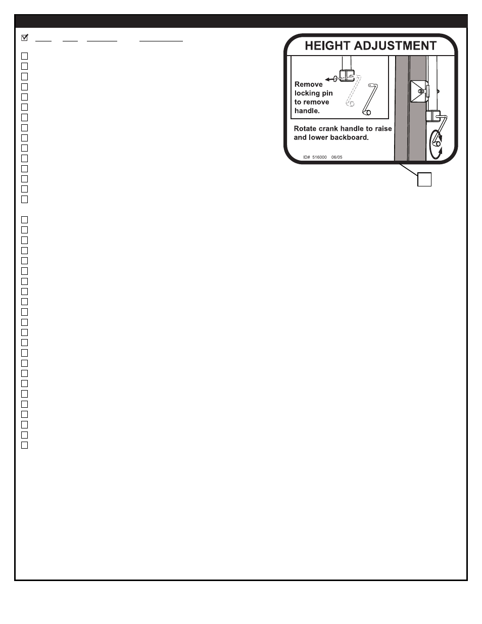 Parts list | Spalding M8554411 User Manual | Page 3 / 19