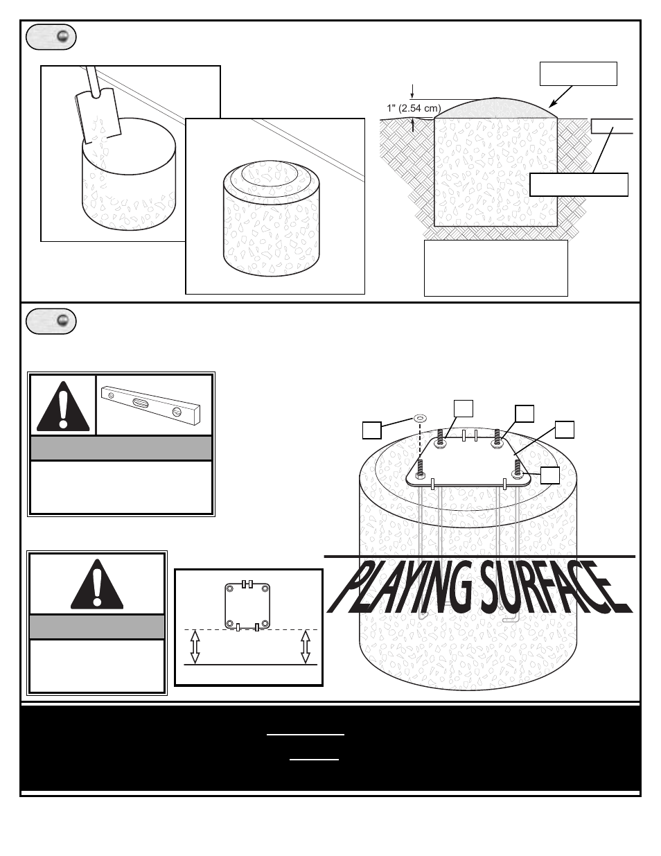 Important, Side view | Spalding M8554411 User Manual | Page 6 / 19