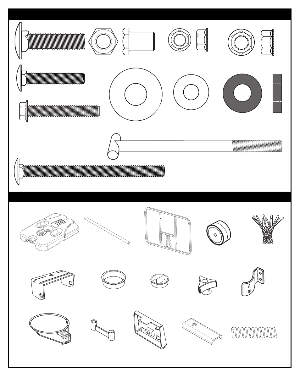 Ppaarrttss iiddeennttiiffiieerr- actual size, Parts identifier- not actual size | Spalding M611411 User Manual | Page 6 / 15