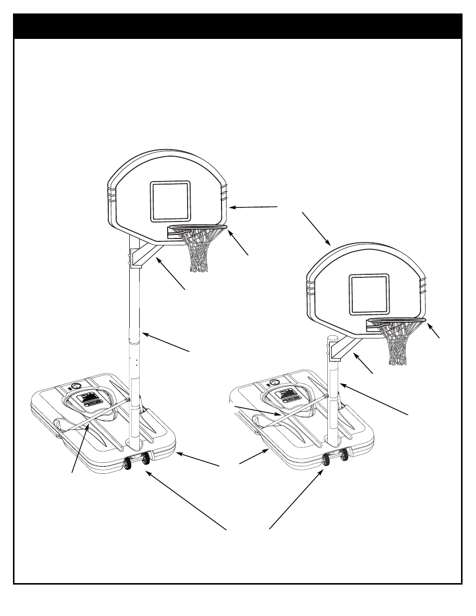 Front view | Spalding M770314 User Manual | Page 8 / 28