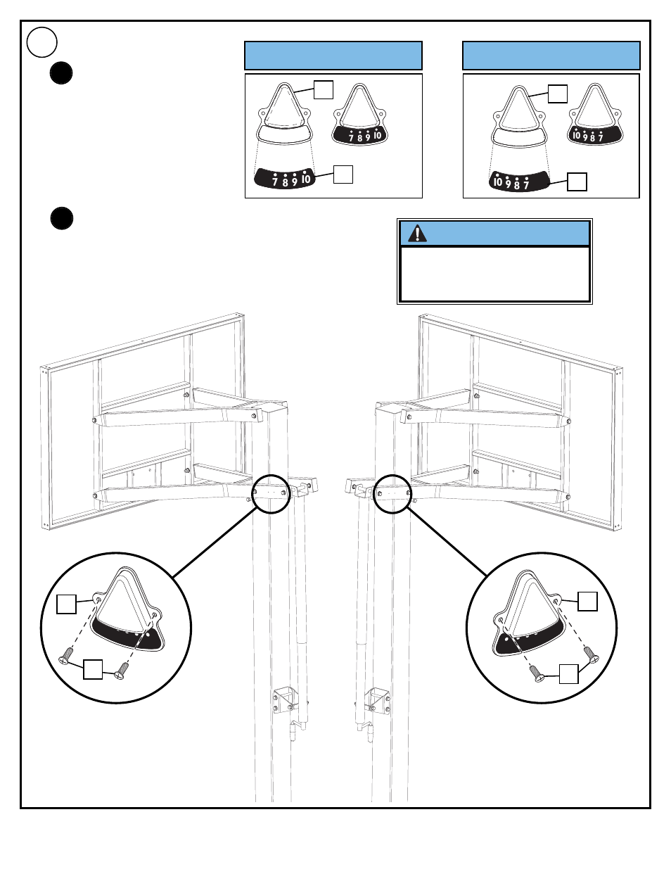 Pla yin g sur fac e, Playin g surfa ce, Important | Set-up for leftt side set-up for right side | Spalding M880961 User Manual | Page 11 / 16