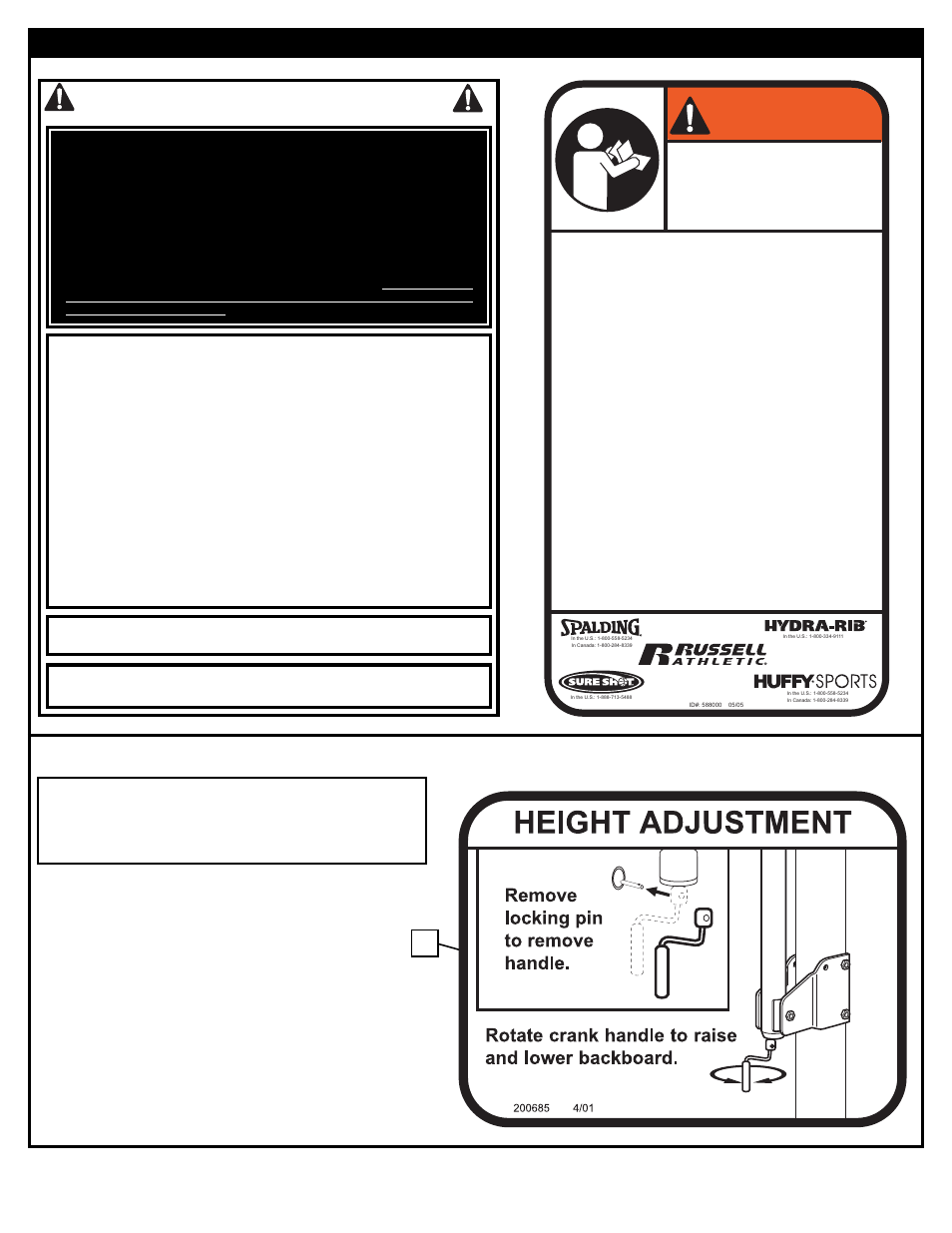 Warning, Safety instructions | Spalding M880961 User Manual | Page 2 / 16