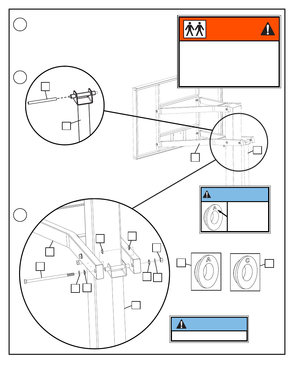 Warning, Playin g surfa ce, Important | A. b | Spalding M880961 User Manual | Page 9 / 16