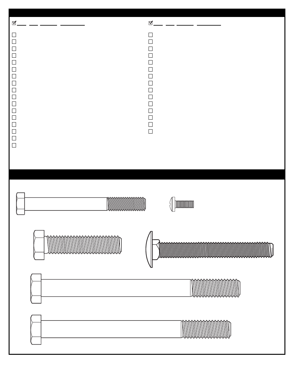 Parts list hardware identifier (bolts) | Spalding M8809511 User Manual | Page 15 / 16
