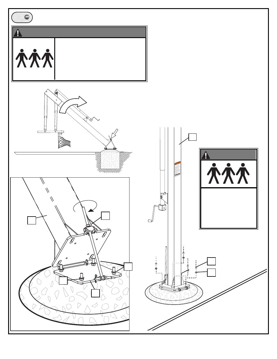 Pla yin g sur fac e, Warning | Spalding M88724C User Manual | Page 16 / 19