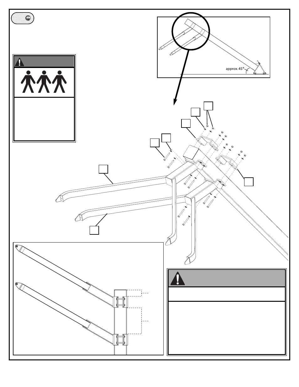 Important, Yoke placement, Warning | Spalding M867SF12 User Manual | Page 10 / 17