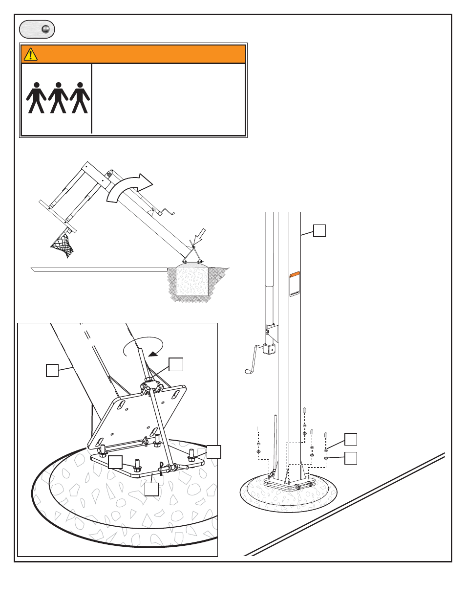Pla ying surf ace, Warning | Spalding M8860411 User Manual | Page 17 / 20