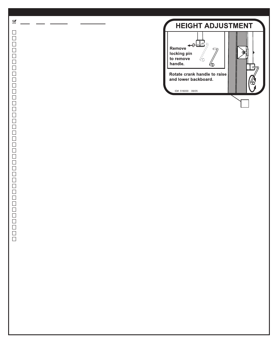 Parts list | Spalding M8860411 User Manual | Page 3 / 20
