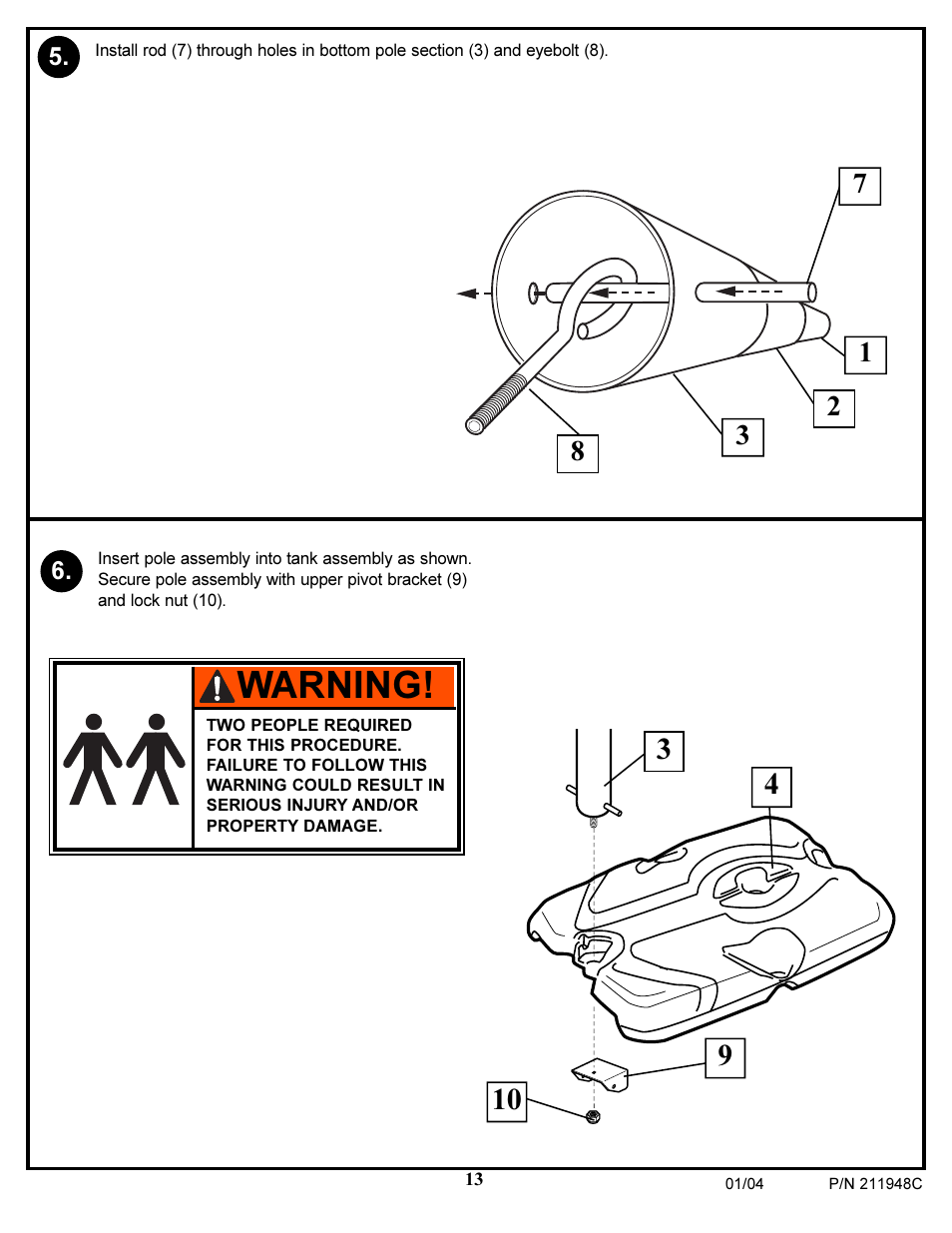 Warning | Spalding 211948C User Manual | Page 13 / 25