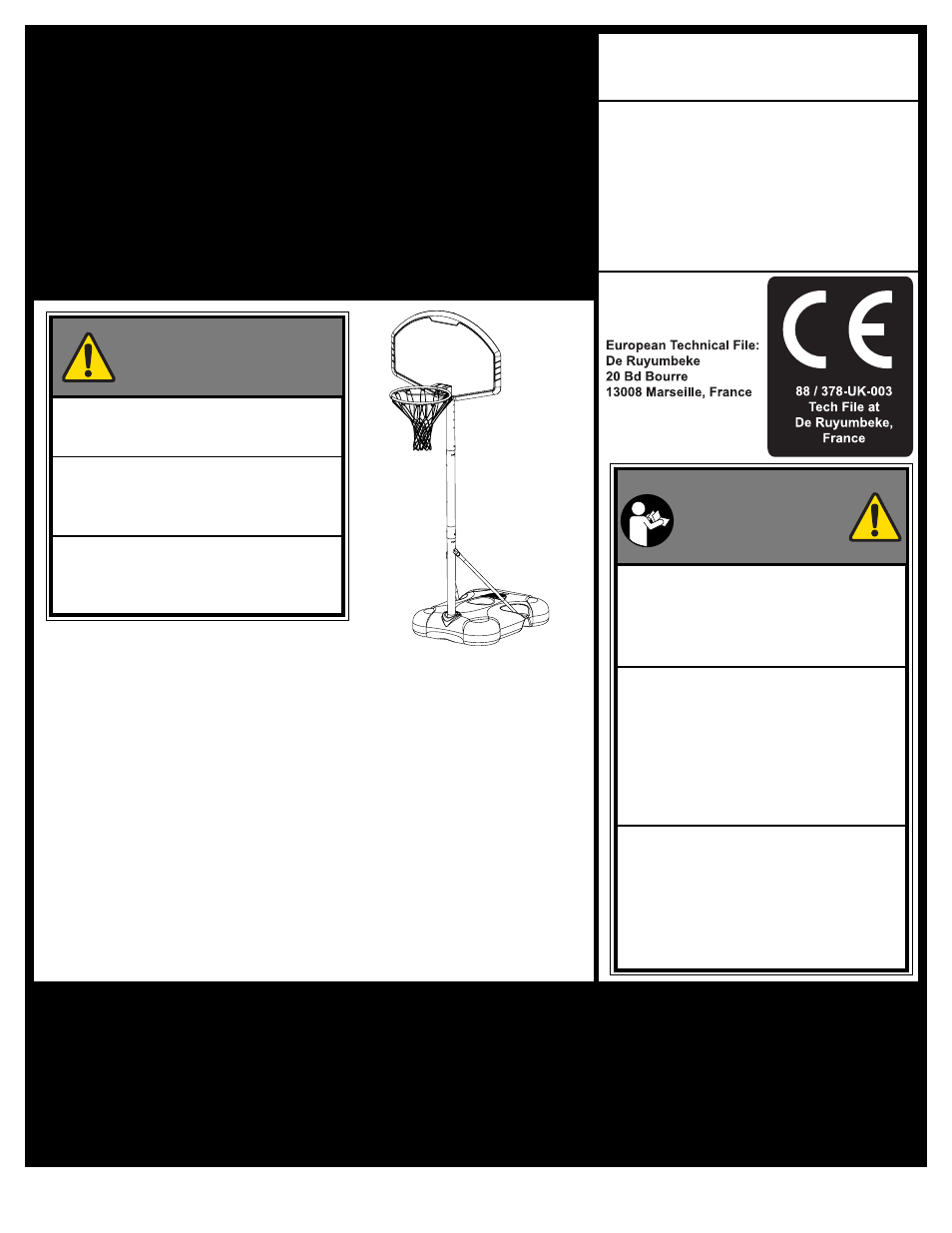 Gebrauchsanleitung für tragbare systeme, Manual del propietario del sistema portátil, Système portable - manuel de l'utilisateur | Spalding M5800142 User Manual | Page 14 / 27