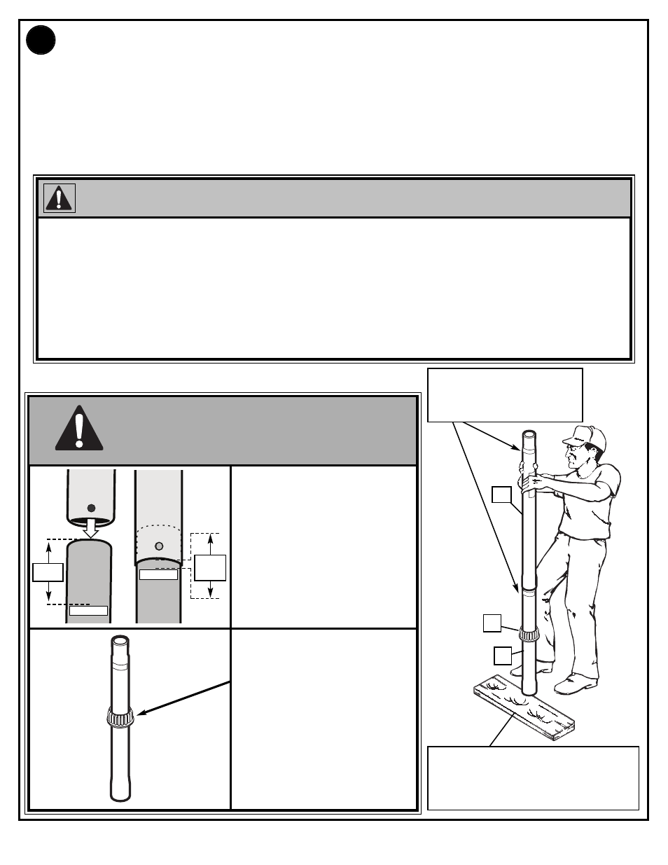 Important! important! wichtig! ¡importante, Caution! / attention! / vorsicht! / ¡precaución | Spalding M8811241 User Manual | Page 20 / 46