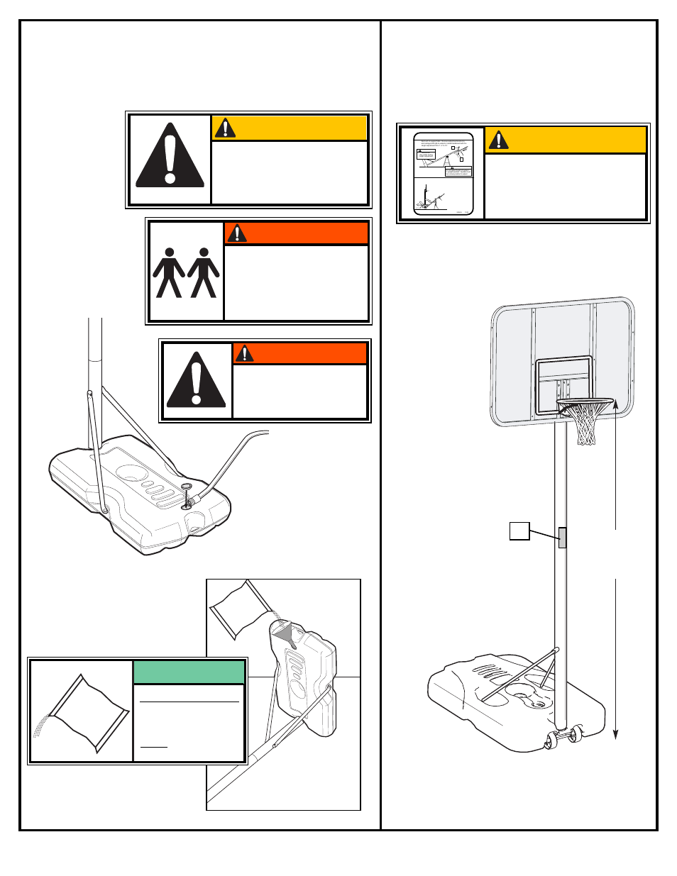 Caution, Warning, Sa n d | Spalding M661154 User Manual | Page 15 / 15