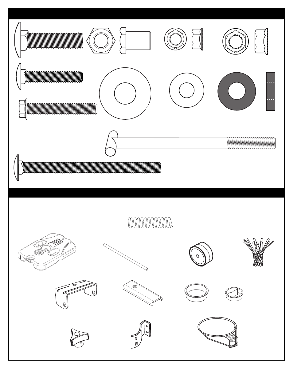 Ppaarrttss iiddeennttiiffiieerr- actual size, Parts identifier- not actual size | Spalding M661154 User Manual | Page 6 / 15