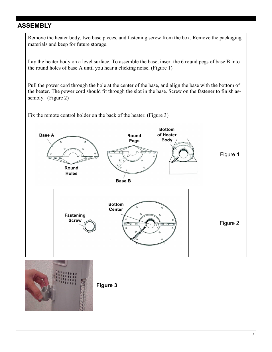 Soleus Air Reflective Tower Heater MS-14R User Manual | Page 5 / 8