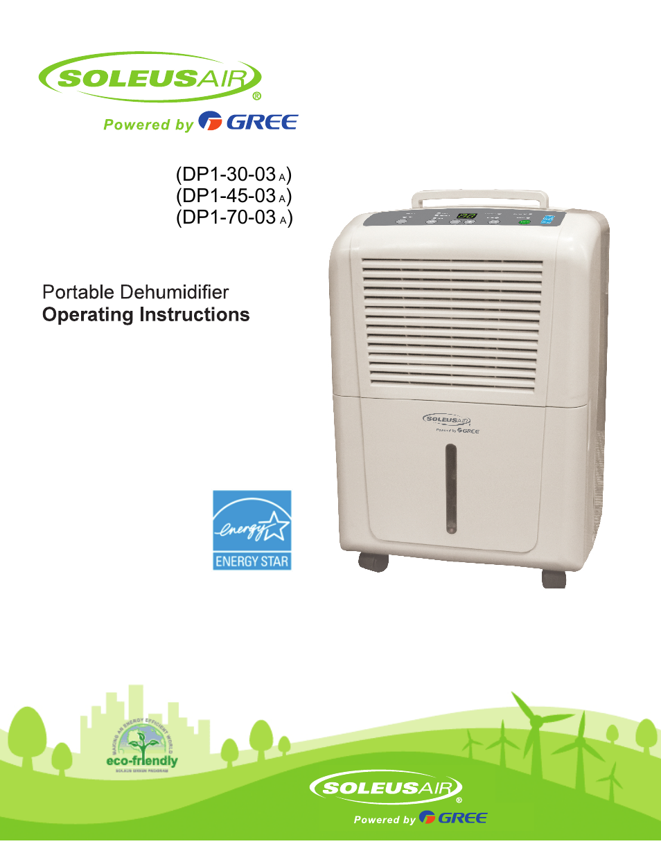 SoleusAir SG-DEH-30M-1A (DP1-30-03 A) User Manual | 8 pages