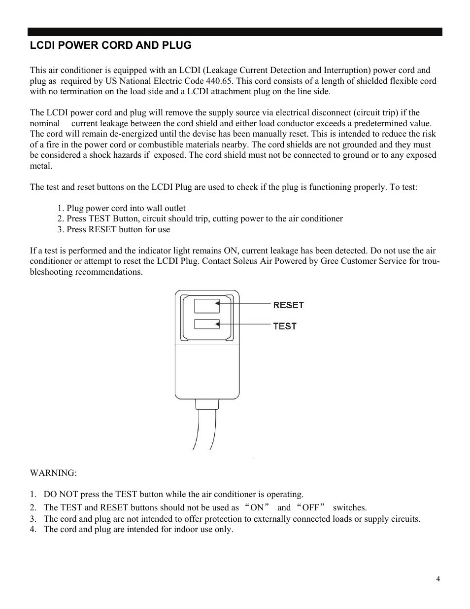Soleus Air SG-PAC-08E3 User Manual | Page 4 / 16