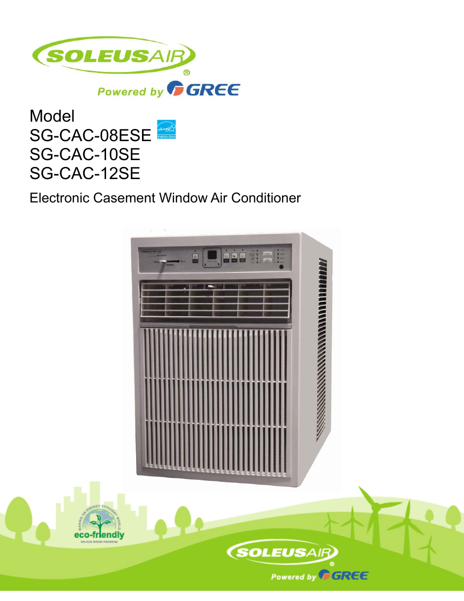 SoleusAir SG-CAC-10SE User Manual | 23 pages