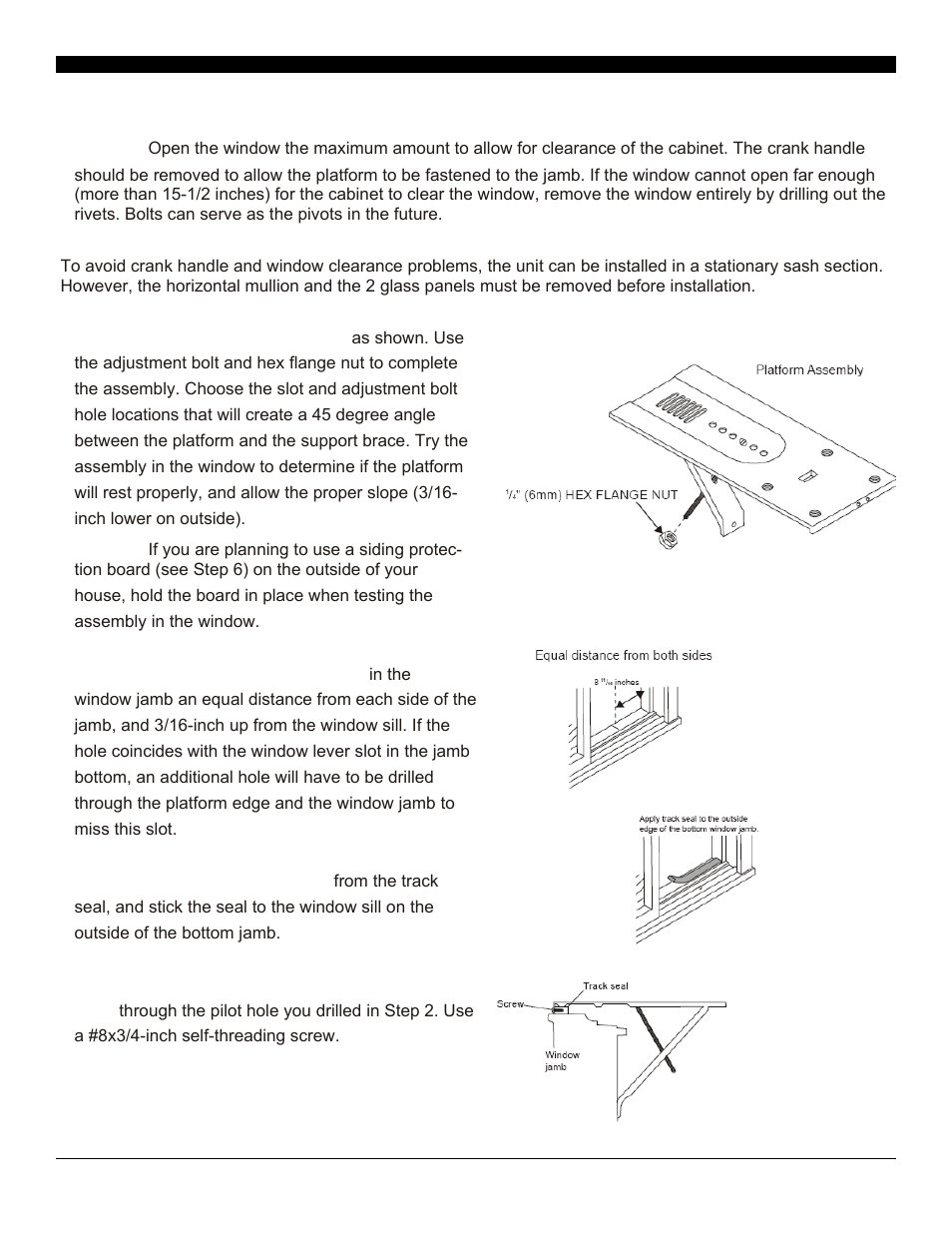 Installation—casement | SoleusAir SG-CAC-10SE User Manual | Page 11 / 23