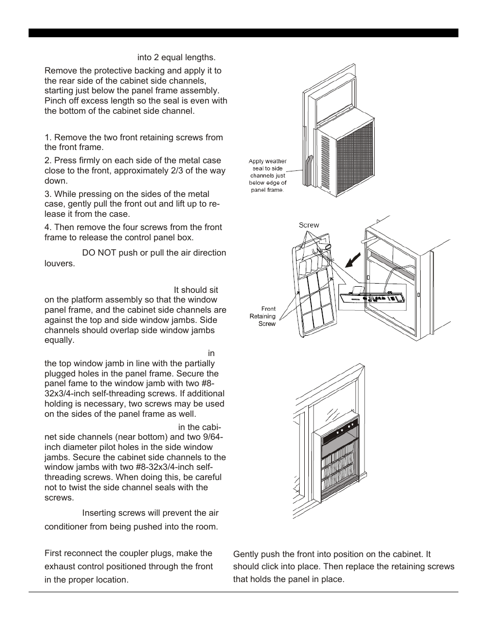Installation—casement | SoleusAir SG-CAC-10SE User Manual | Page 13 / 23
