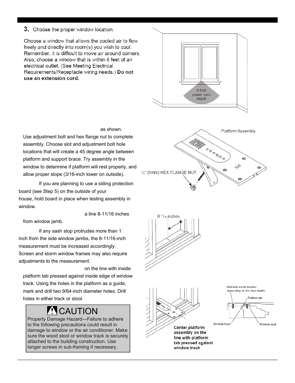 Installation, Caution | SoleusAir SG-CAC-10SE User Manual | Page 7 / 23