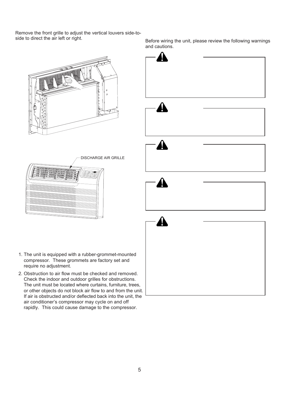 Warning | Soleus Air SG-TTW-09HC-26 User Manual | Page 7 / 16