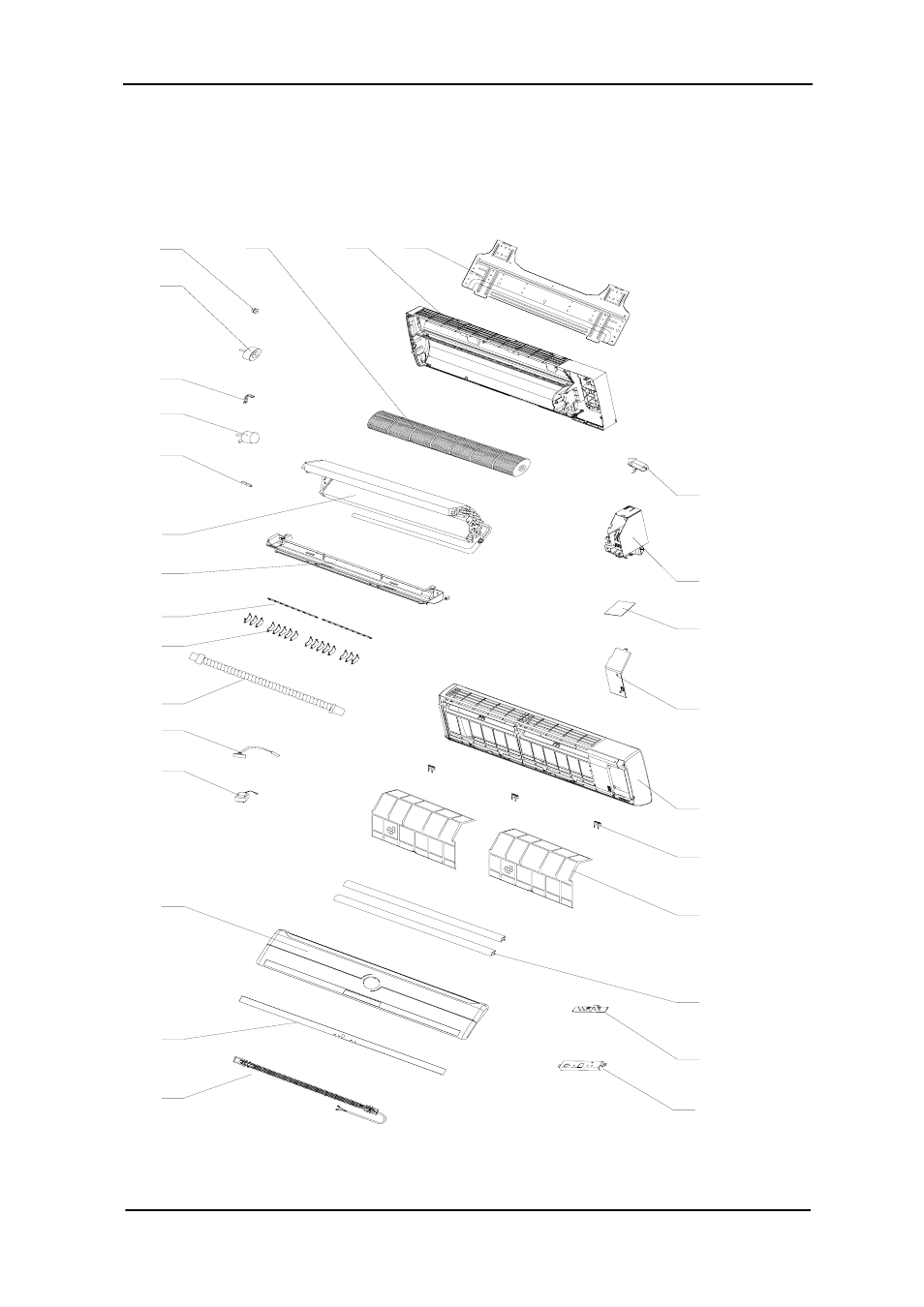 Explosion view, Model: kfthp-18 indoor unit | Soleus Air KFTHP-24 User Manual | Page 17 / 27