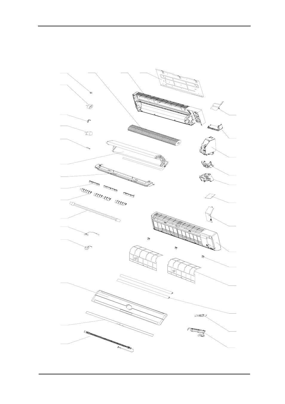 Explosion view, Model: kfthp-24 indoor unit | Soleus Air KFTHP-24 User Manual | Page 18 / 27