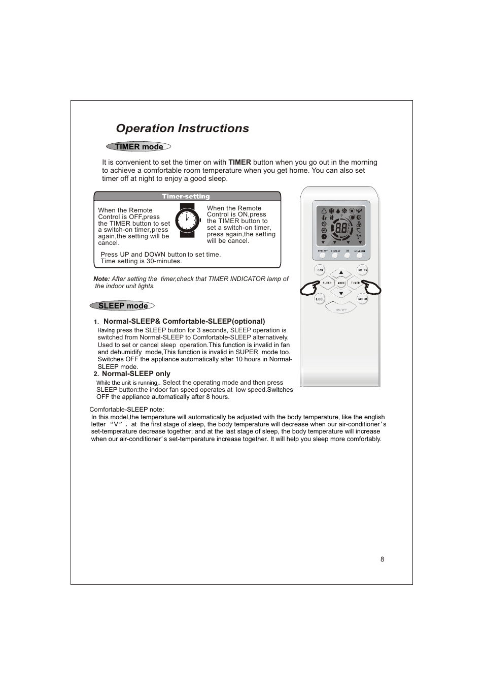 Т³гж 10, Operation instructions | Soleus Air KFTHP-12-ID User Manual | Page 10 / 26