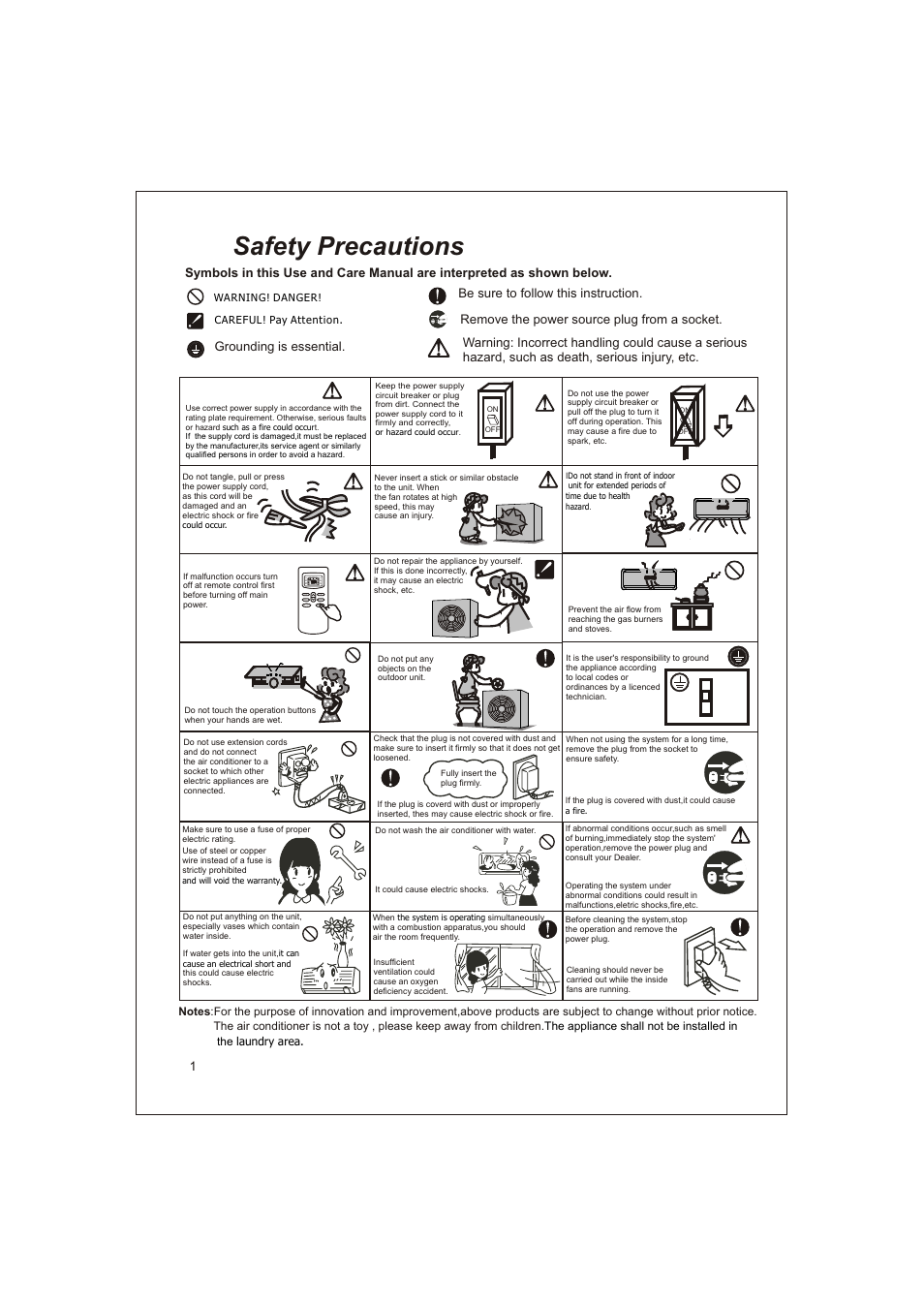 Т³гж 3, Safety precautions | Soleus Air KFTHP-12-ID User Manual | Page 3 / 26