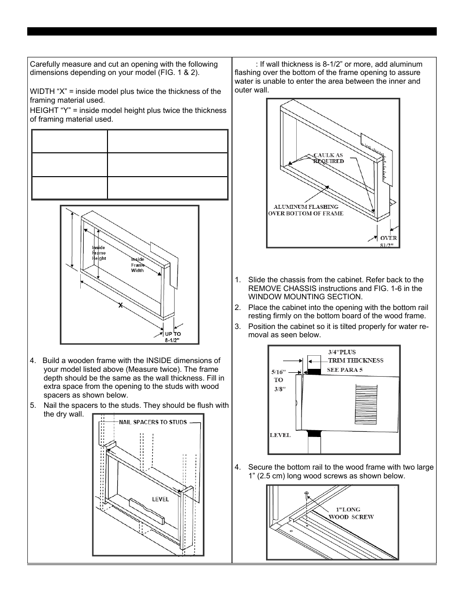 Assembly & installation - thru-the-wall (cont.) | Soleus Air SOLEUSAIR Powered by GREE Electronic Windows A/C SG-WAC-18ESE-C User Manual | Page 13 / 21