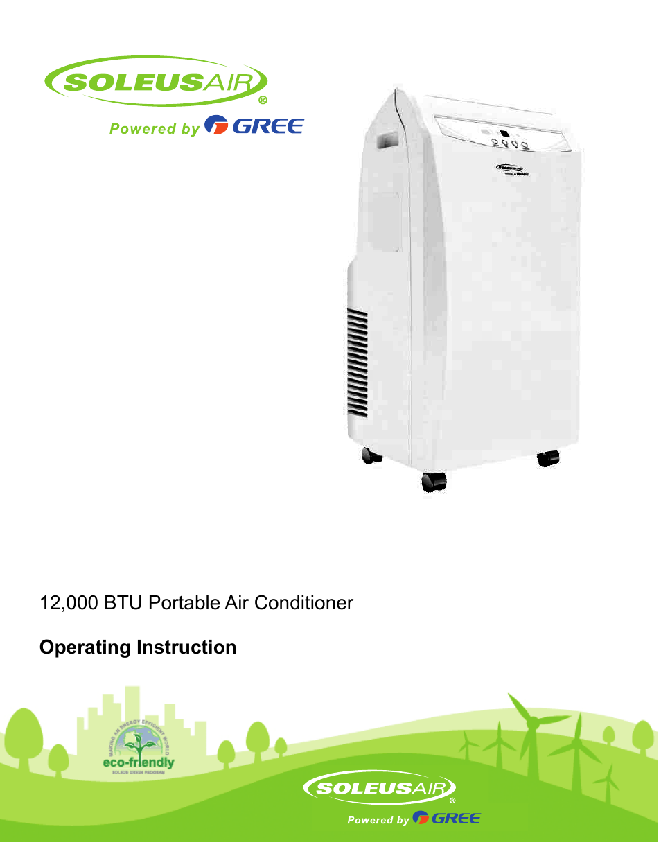 Soleus Air Portable Air Conditioner GH-PAC-12E1 User Manual | 16 pages