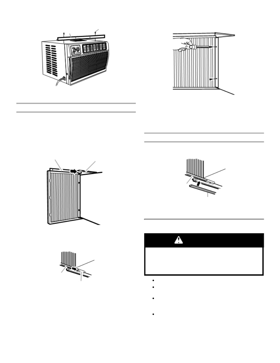 Warning, Position the air conditioner | Soleus Air KC-25U User Manual | Page 6 / 14