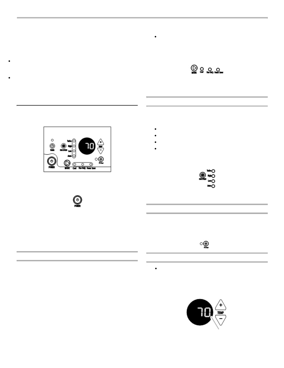 Air conditioner use, Starting your air conditioner— digital control | Soleus Air KC-25U User Manual | Page 8 / 14