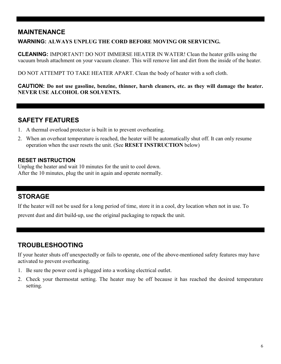 Soleus Air HC7-15-01 User Manual | Page 6 / 7