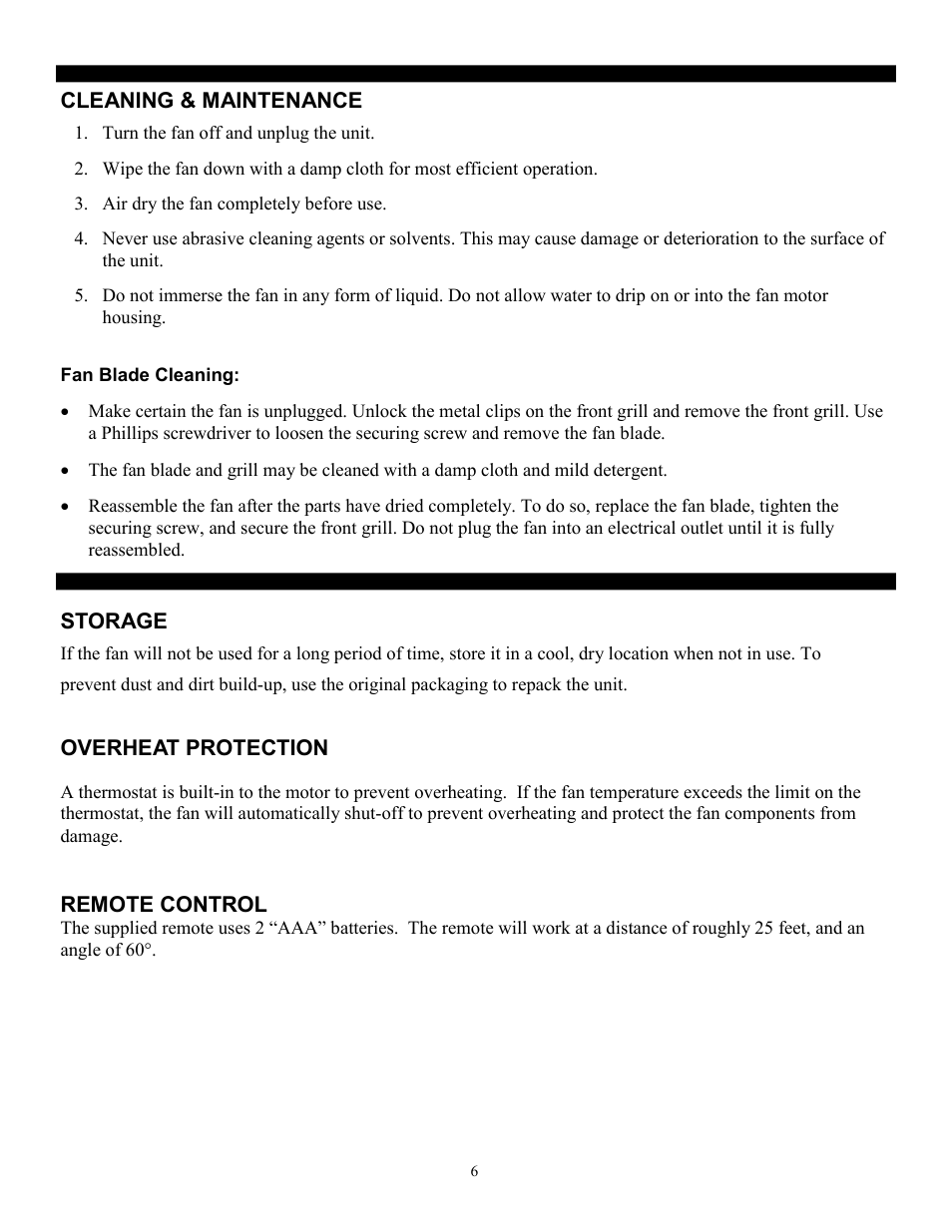 Soleus Air FS1-40R-33 User Manual | Page 7 / 8