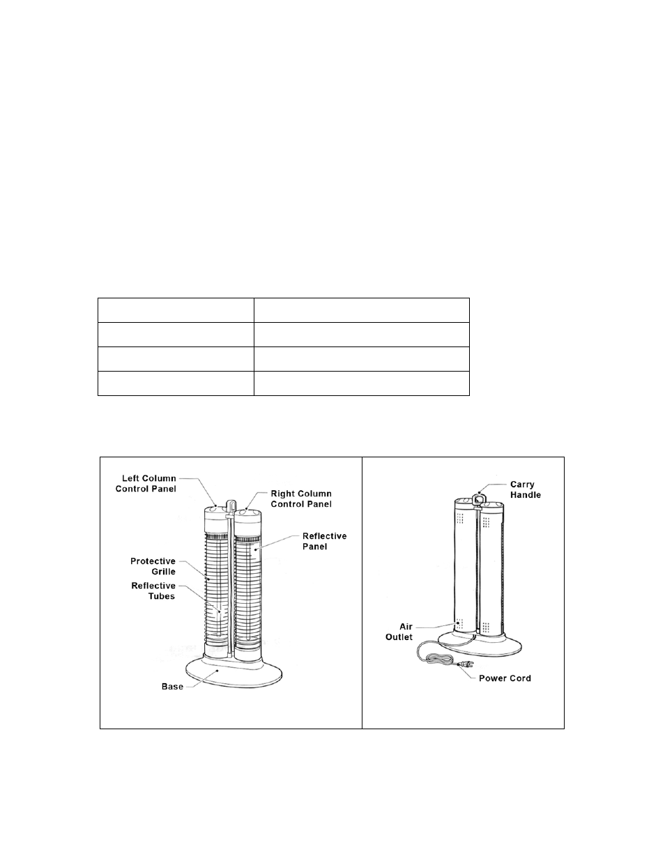 Specifications, Product diagram | Soleus Air MS-23S User Manual | Page 4 / 8