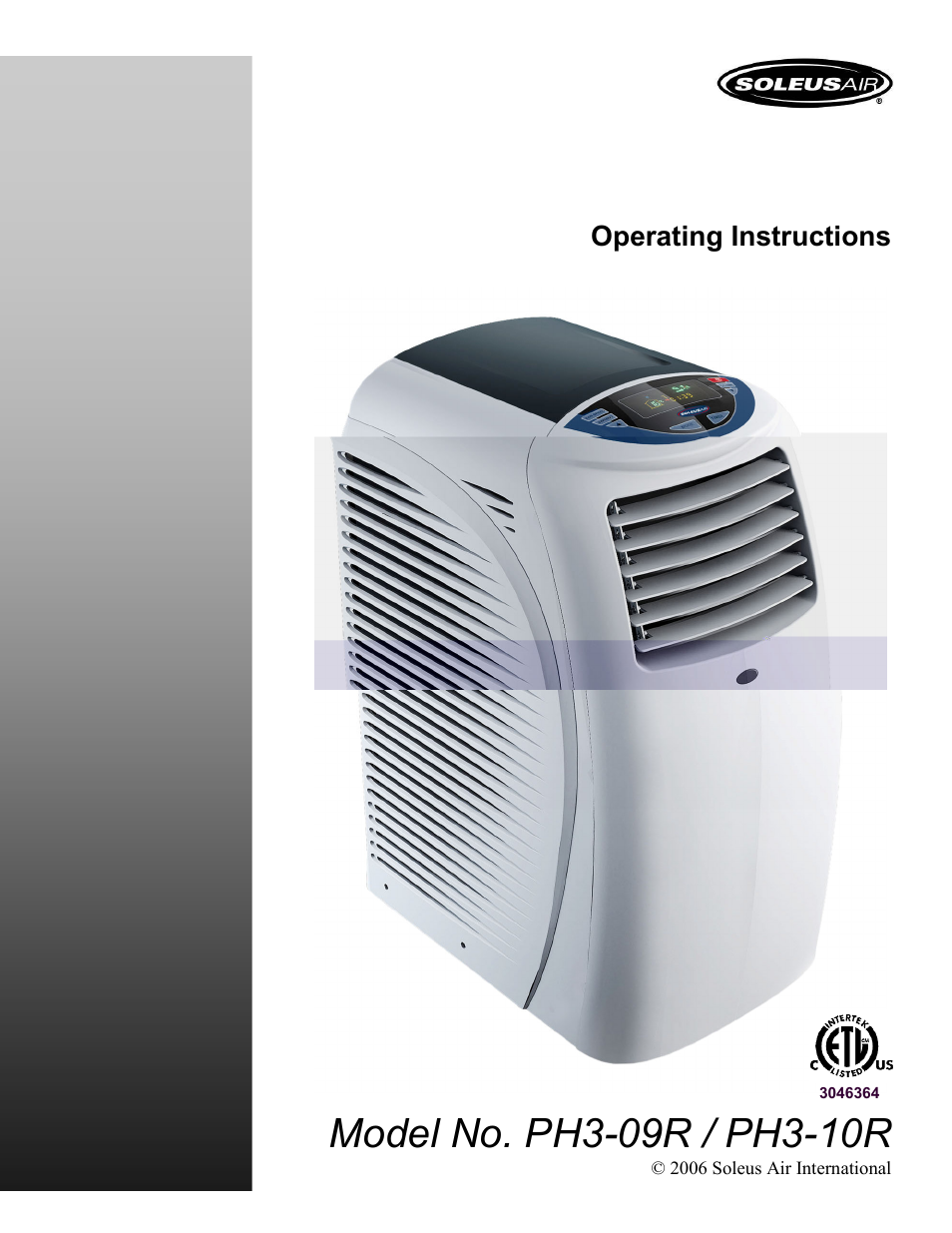 Soleus Air PH3-10R-03 User Manual | 16 pages