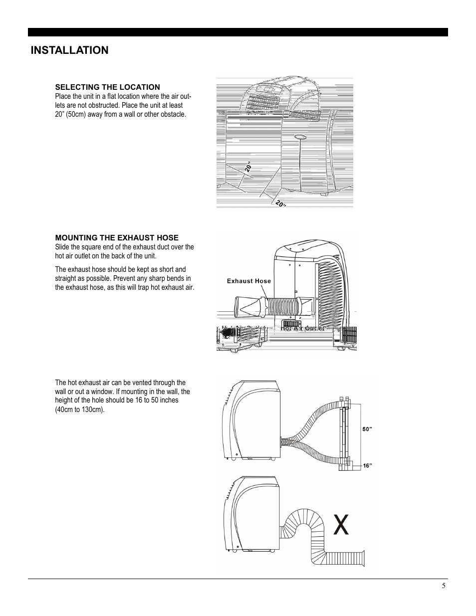Installation | Soleus Air PH3-10R-03 User Manual | Page 5 / 16