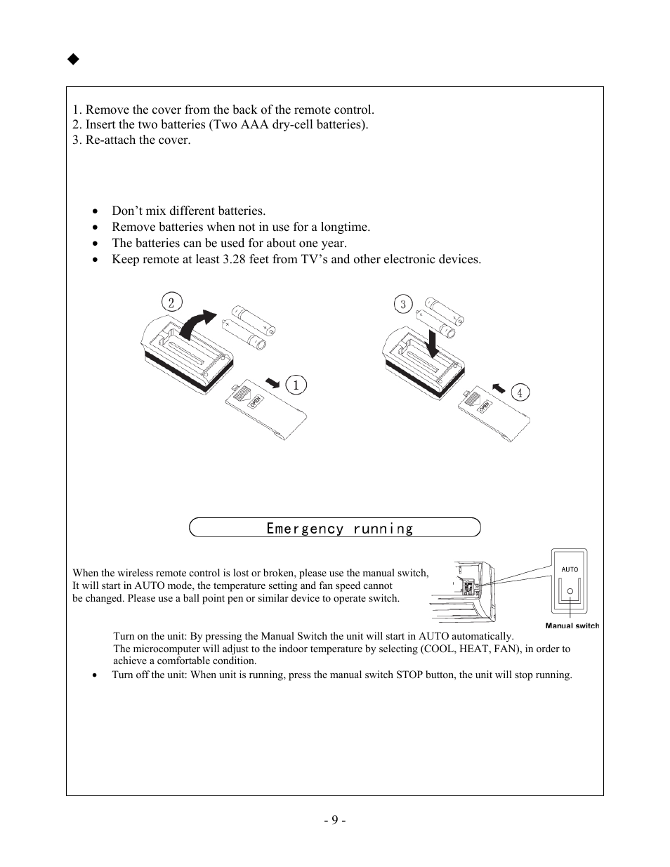 How to insert batteries | Soleus Air KFHHP-18-ID User Manual | Page 11 / 26