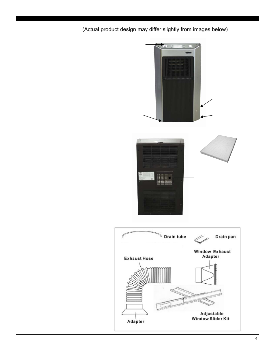 Product diagram | Soleus Air PA1-14R-32 User Manual | Page 4 / 18