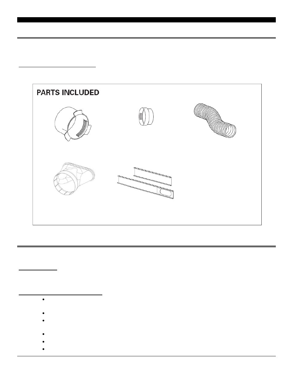 Exhaust hose & adapters, Installation, Mounting the exhaust hose | Parts & window kit assembly | Soleus Air SG-PAC-12E1 User Manual | Page 6 / 16