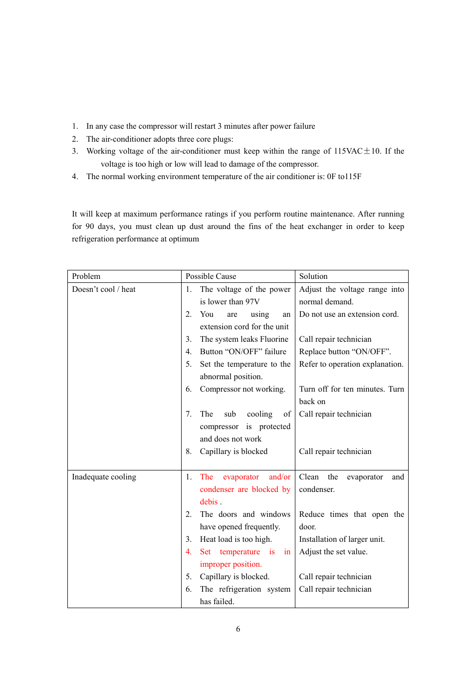 Soleus Air air-condition User Manual | Page 7 / 13