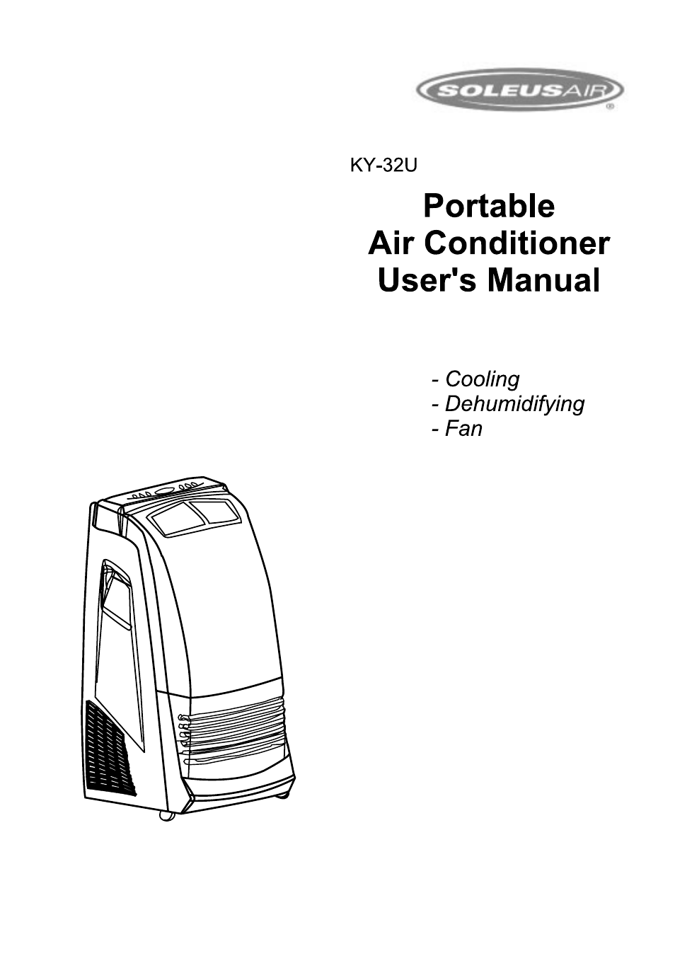 Soleus Air KY-320 User Manual | 20 pages