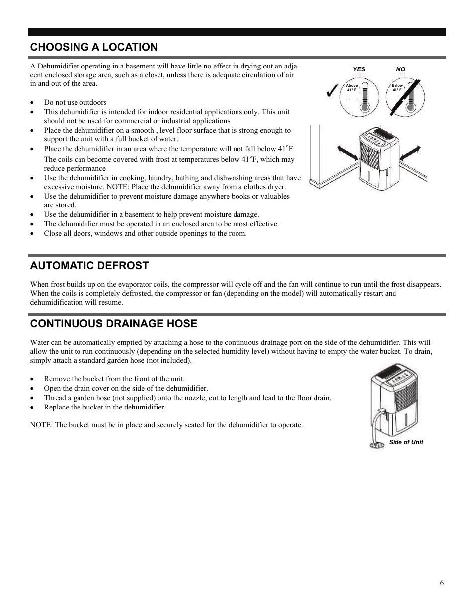 Soleus Air SG-DEH-70-1A User Manual | Page 6 / 8