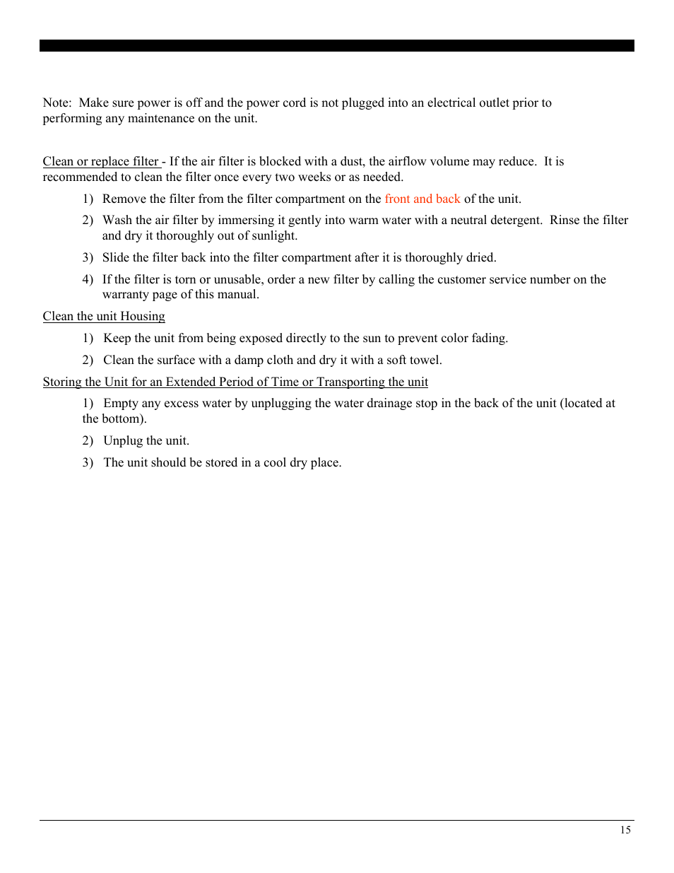 Disclaimer | SoleusAir PH5-13R-35S User Manual | Page 15 / 16