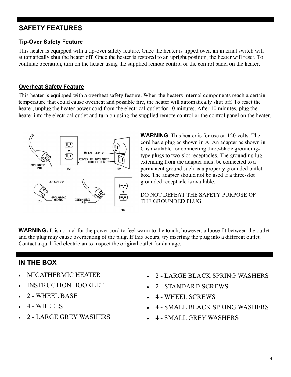 Soleus Air HM1-10-01 User Manual | Page 4 / 10