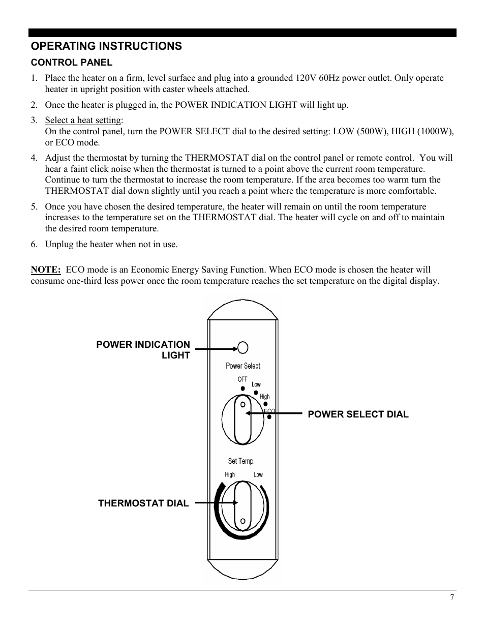 Soleus Air HM1-10-01 User Manual | Page 7 / 10