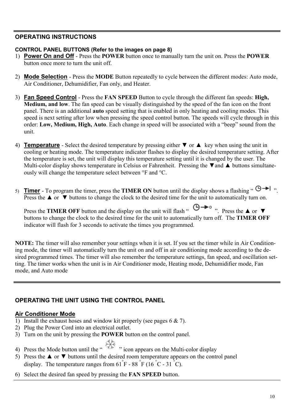 Soleus Air PH4-12R-01 User Manual | Page 10 / 16