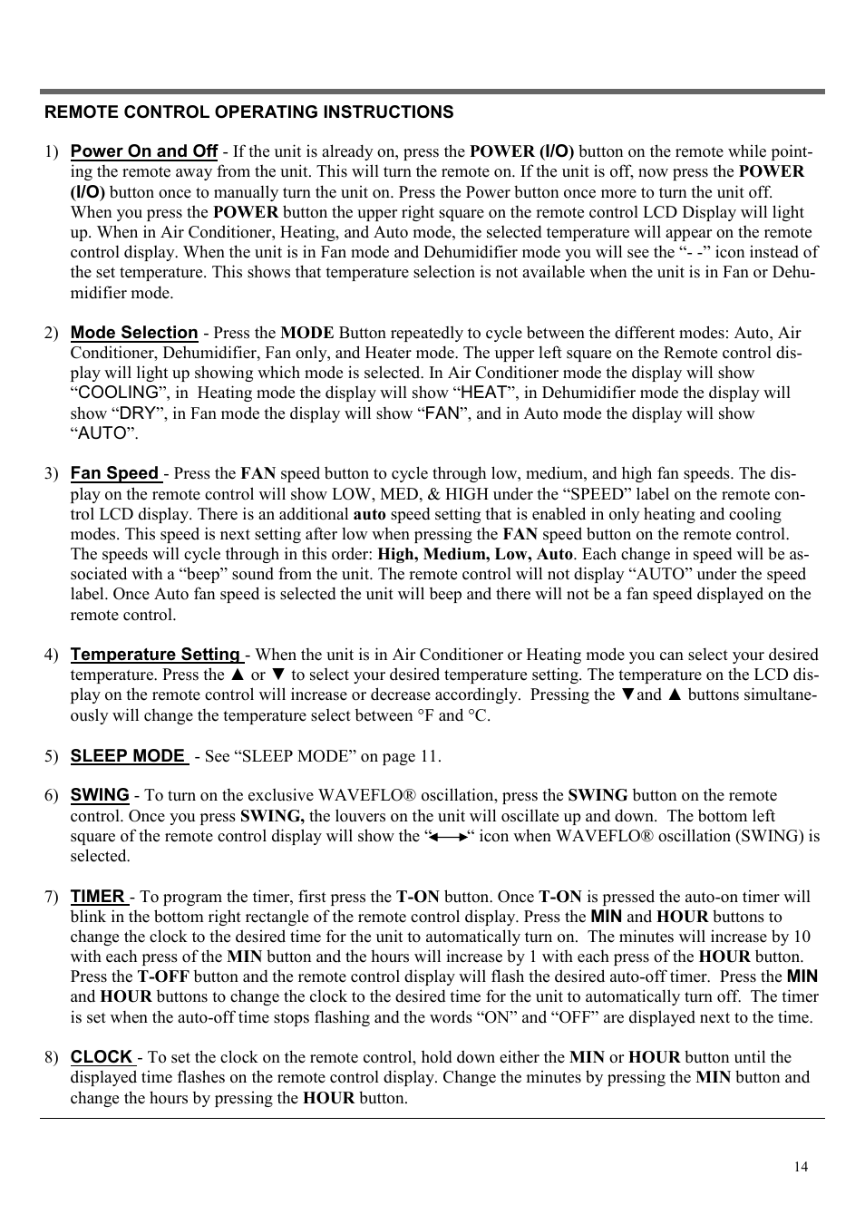 Soleus Air PH4-12R-01 User Manual | Page 14 / 16