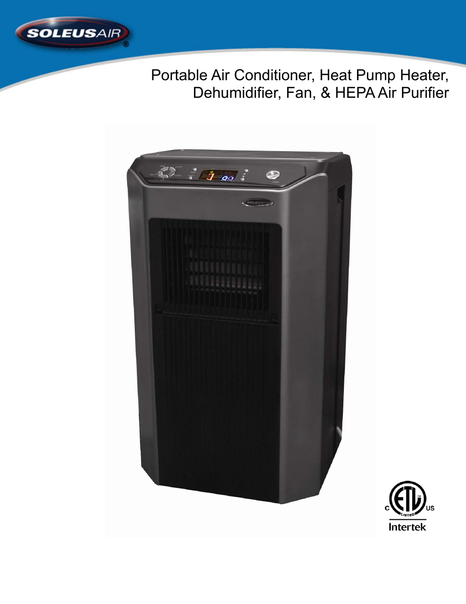 SoleusAir PA1-12R-32 User Manual | 18 pages